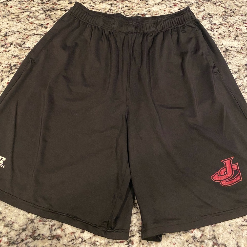 Men’s Russell Athletic Black Elastic Shorts